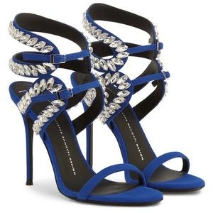 SOLD!!  Authentic impossible to find Giuseppe Zanotti Claudia cryatal sandal